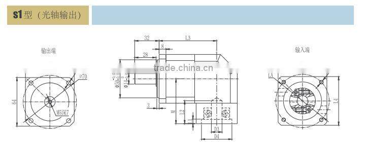 servo and stepper motor planetary gearbox