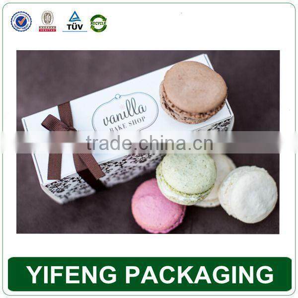 Custom Macaroon Christmas Gift Cake Food Packaging Box
