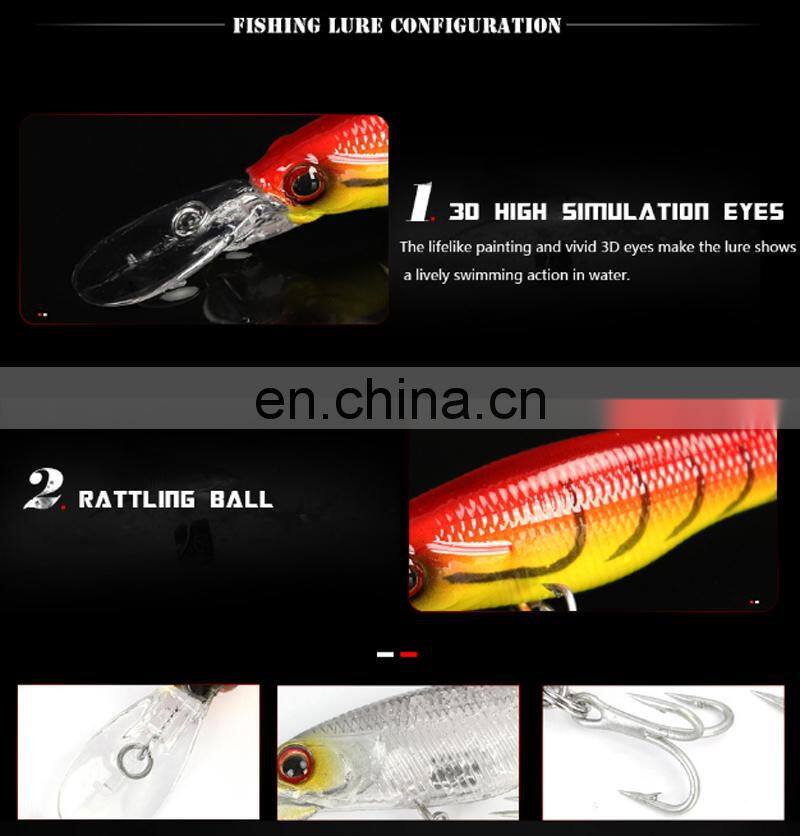 8.5cm 5.8g Wholesale Artificial Fishing Lure Saltwater Freshwater Casting Biat Sinking Minnow