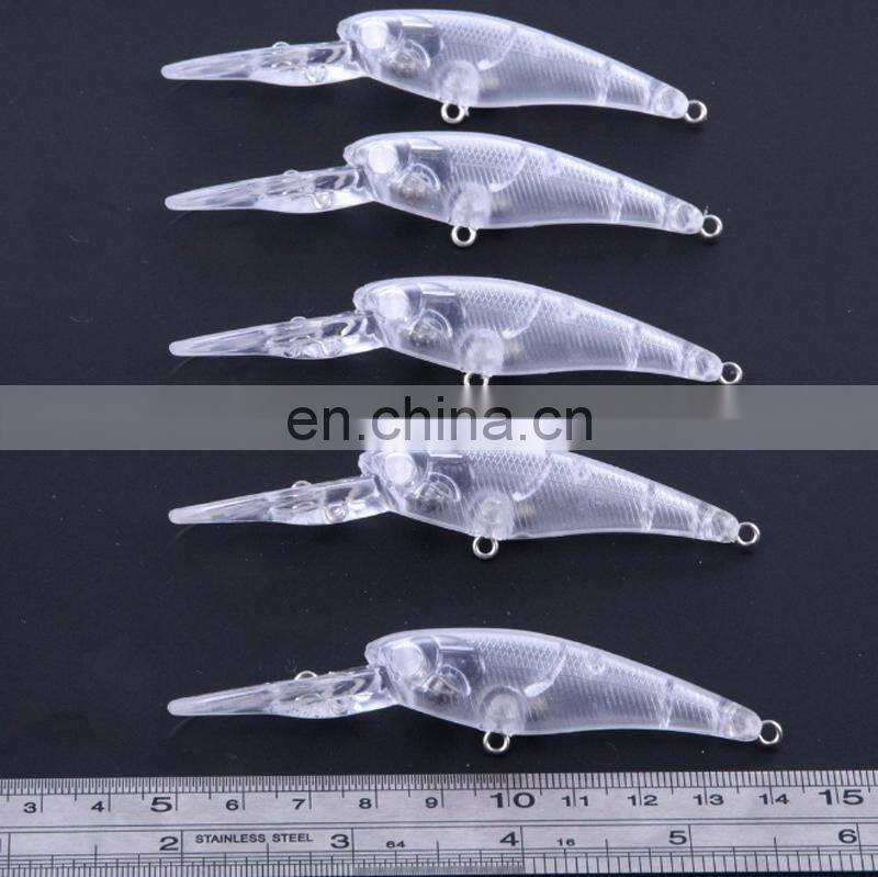 9.3cm 6g Wholesale Artificial Fish Bait Lifelike OEM Available Long Lip Fishing Lure Blank Unpainted Minnow
