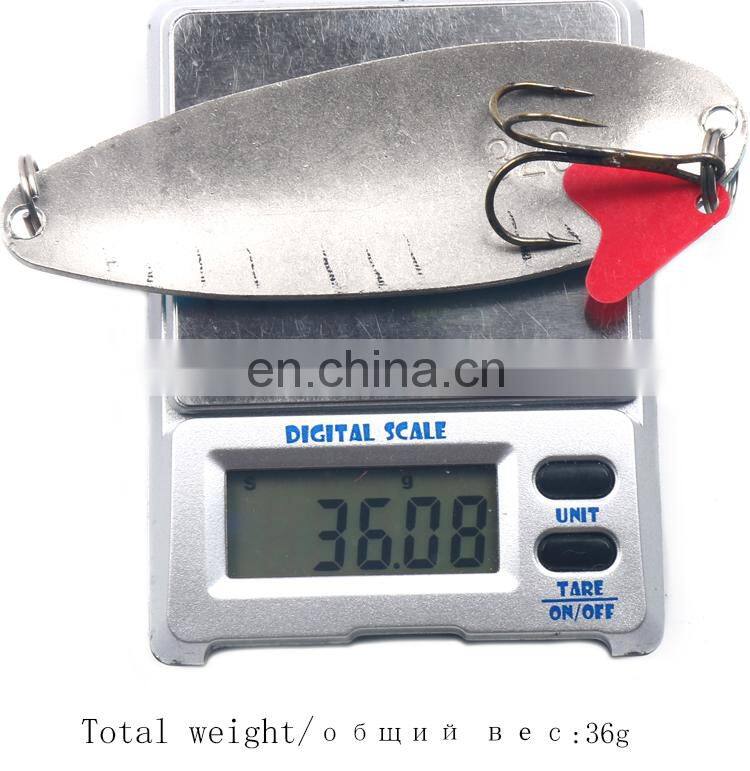 New design 32g Artificial baits rotating lure sequins metal sequin spinner spoon fishing lures