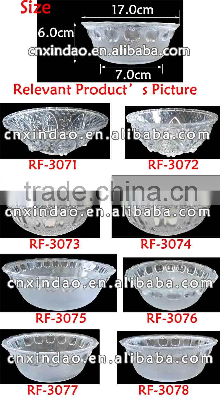 2014 Hot Sale Personalized Round Clear Glass Rice Bowl and Fruit Bowl for Houseware