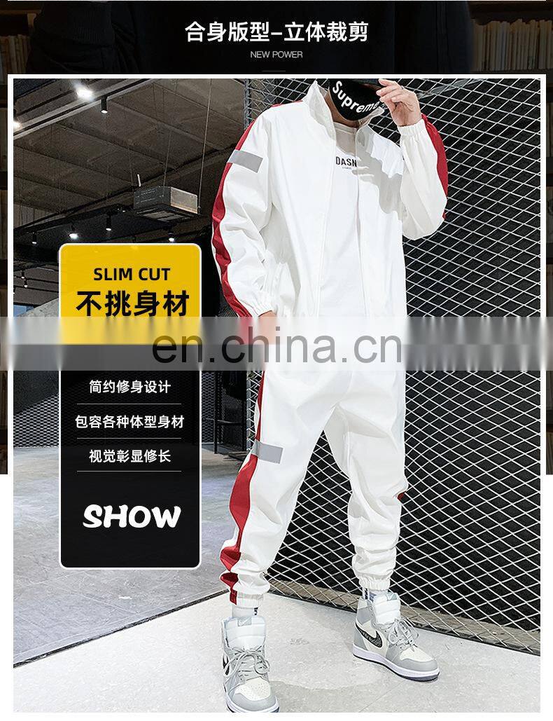Wholesale 2-pieces men's plus size big and tall sports and leisure sports sets jogging suit custom men's suit