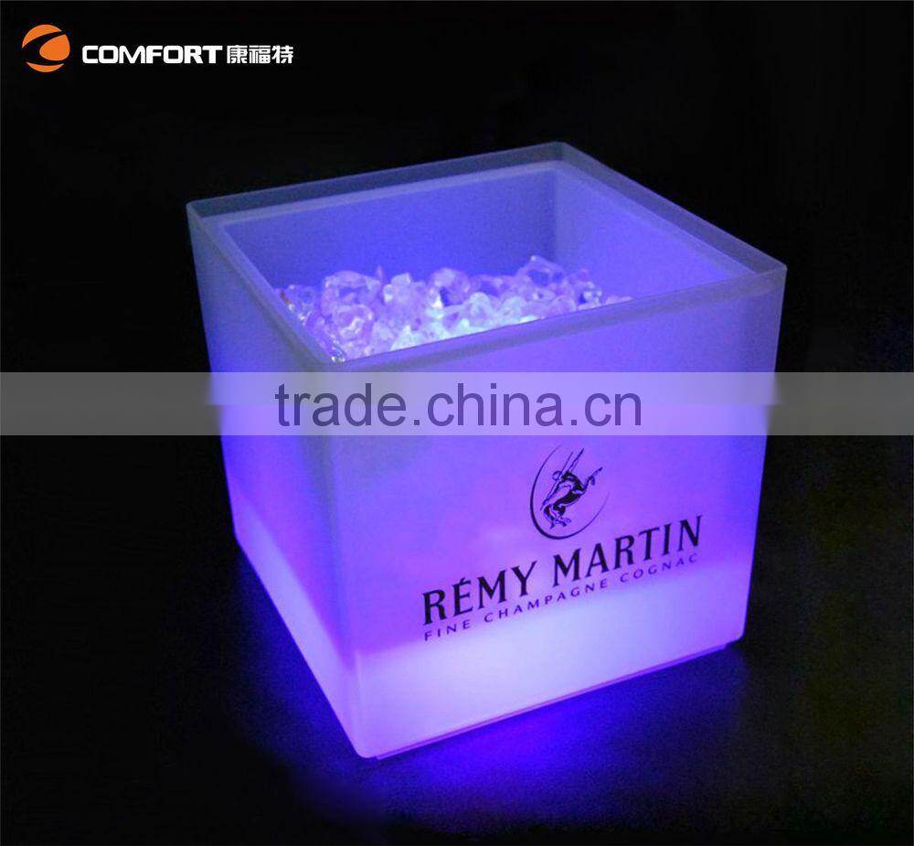 Factory directly wholesale led lighting belvedere vodka bottle ice bucket