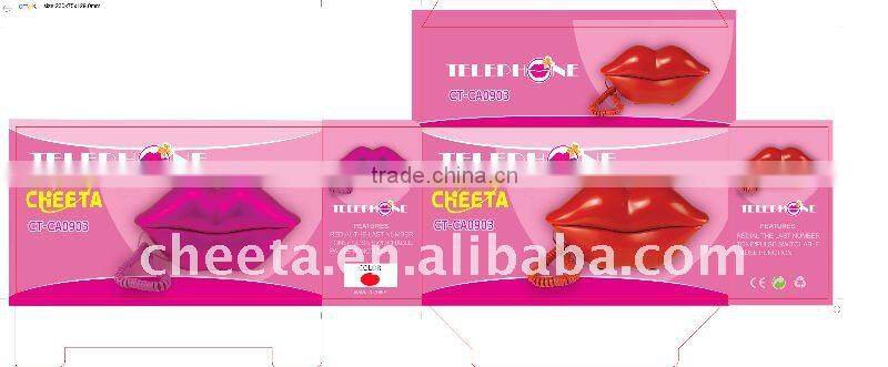 Red Lip Telephone For Home , Stock Lip Shape Telephone
