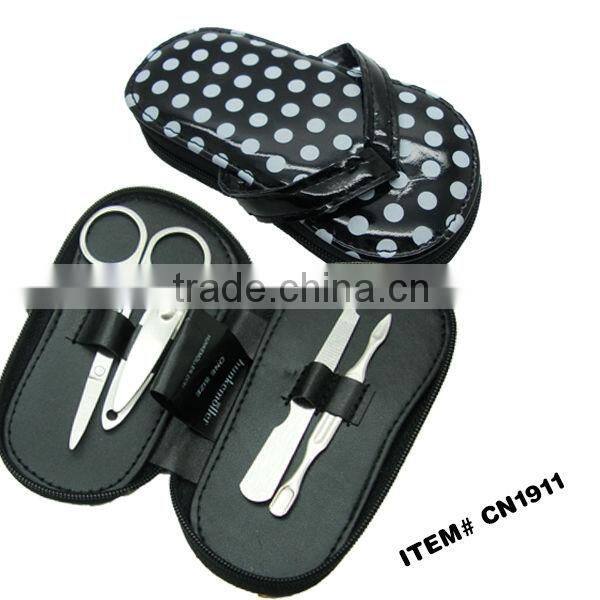 Stainless steel gold color shoe shape manicure sets