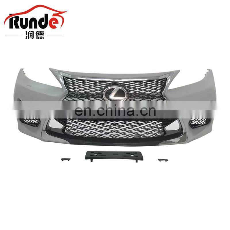 Runde Car Modification ABS Material GSF Style Old Lexus Upgrade IS300 Body Kit For 06-12 Lexus IS250 Front Bumper Grille
