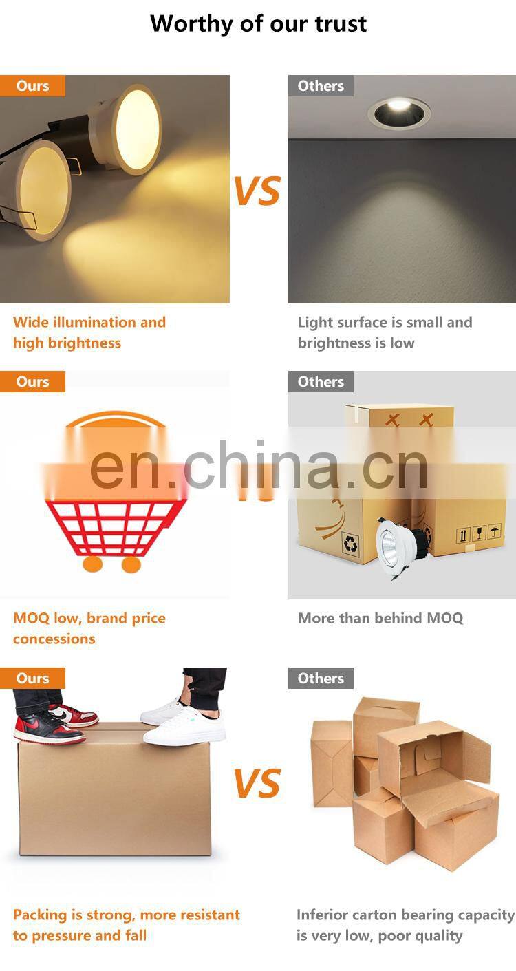 High Quality Dali Frame Recessed Profile Adjustable Fixture 3 Color CCT Spotlight Led Spot Light