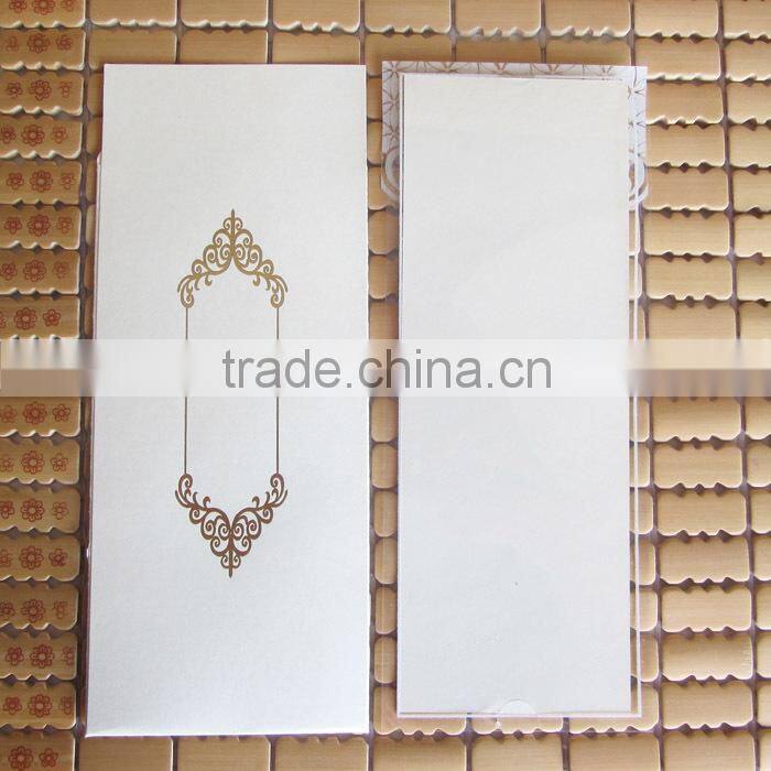 2014-2015 Graceful Bengali Transparent Wedding Invitation Card