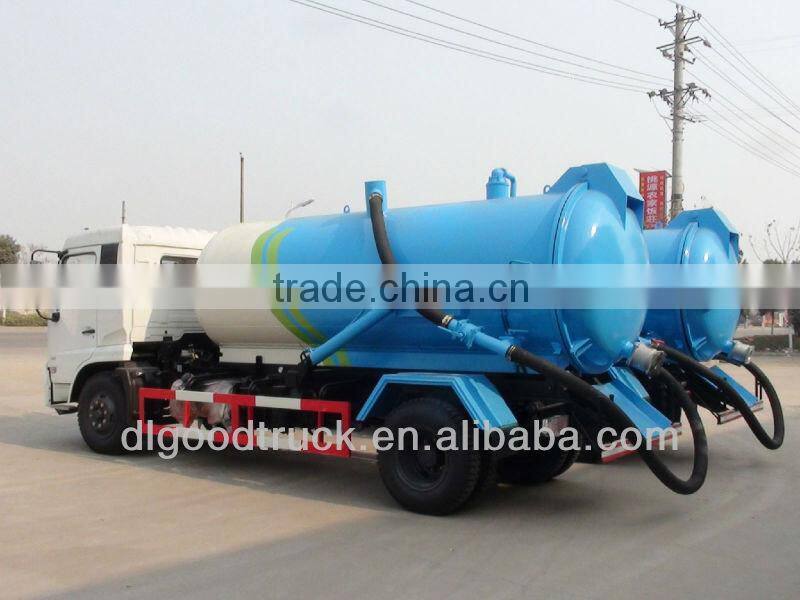 Dongfeng 4x2 sewage suction tanker truck