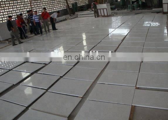 White granite floor tiles