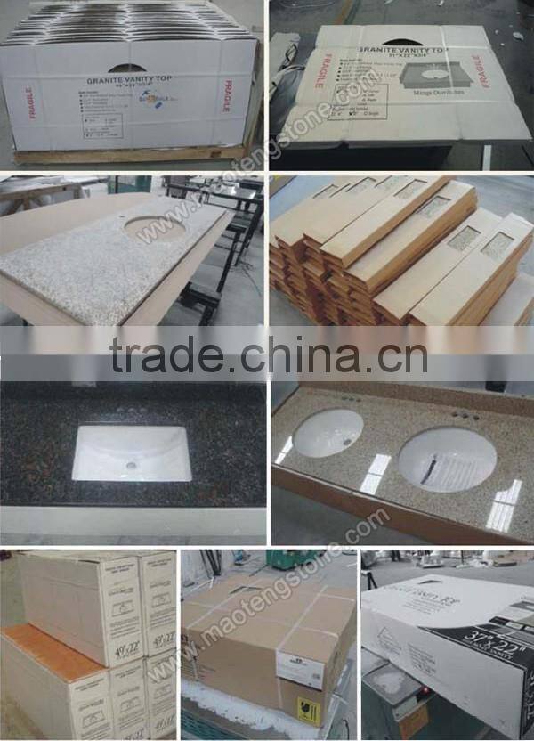 Popular Polishing Hotel Modern Design Bathroom Marble Vanity