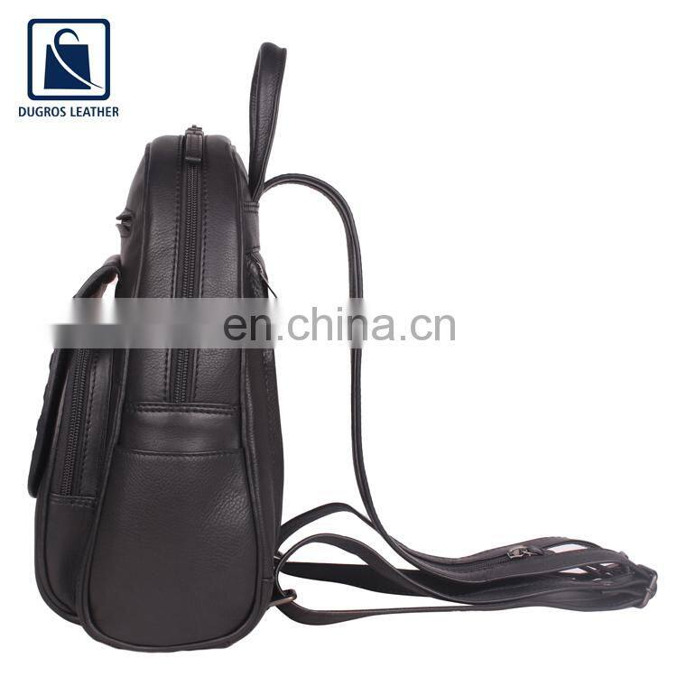 Factory Direct Sale Cotton Lining Material Zipper Closure Type Genuine Leather Unisex Backpack Bag at Competitive Price