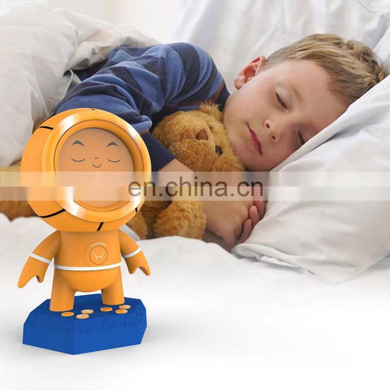 Creative Basketball Shape Projection Alarm Clock Color Luminous Wake Up Children's Alarm Clock Sleep Training Clock