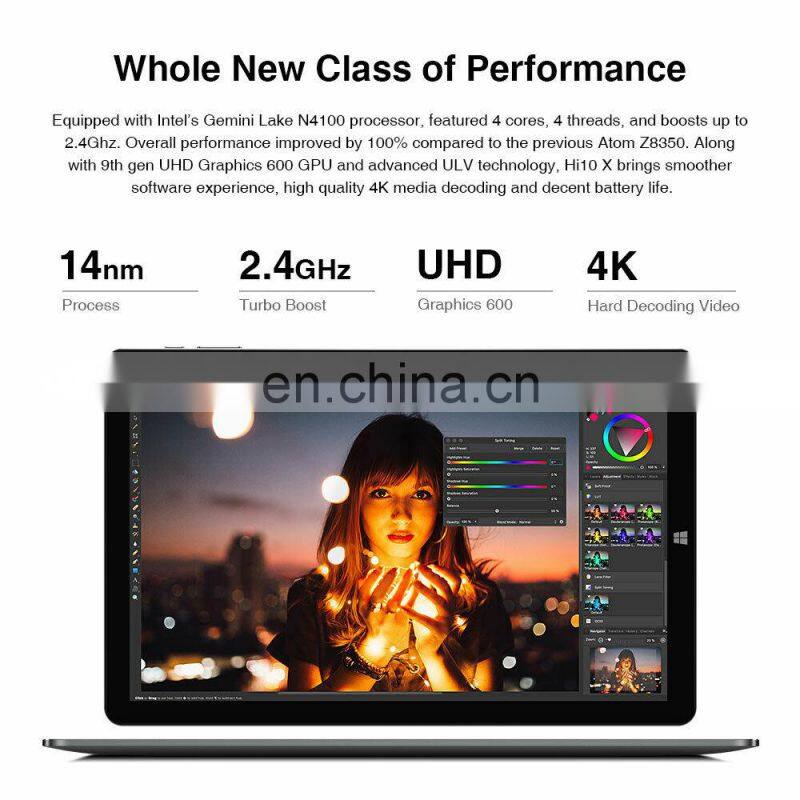 Hi10 XR Tablet/Laptop Win10 In tel Quad Core 6GB+128GB Notebook 3 in 1