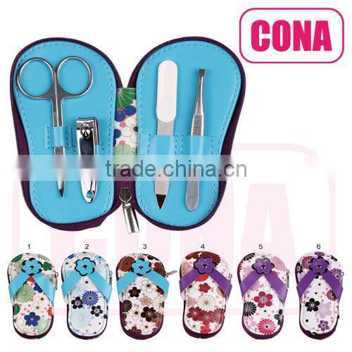 Elegant slippers shaped Manicure Pedicure Set