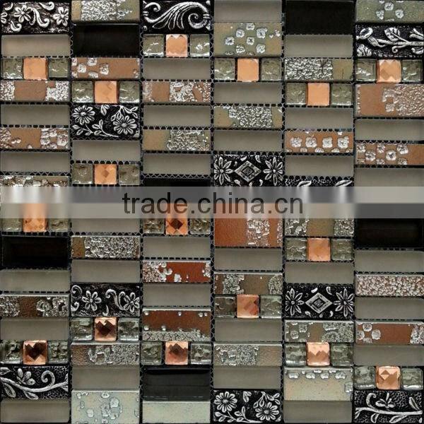 High quality decoration modern glass mosaic