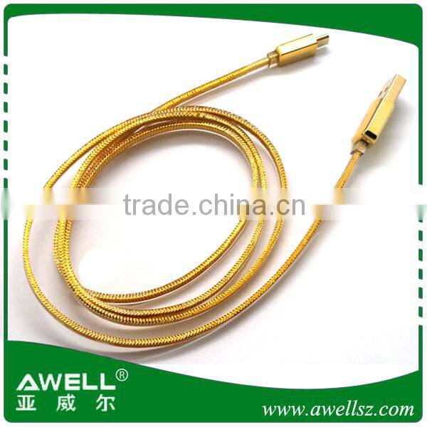 Best price gold plated mobile phone cable
