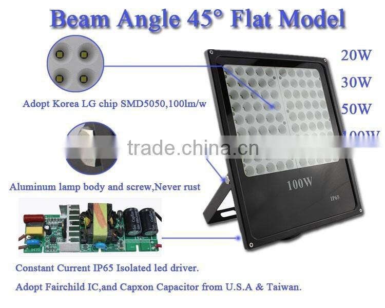60 degree flood 100w high lumens ip65 100w waterproof outdoor smd flood light