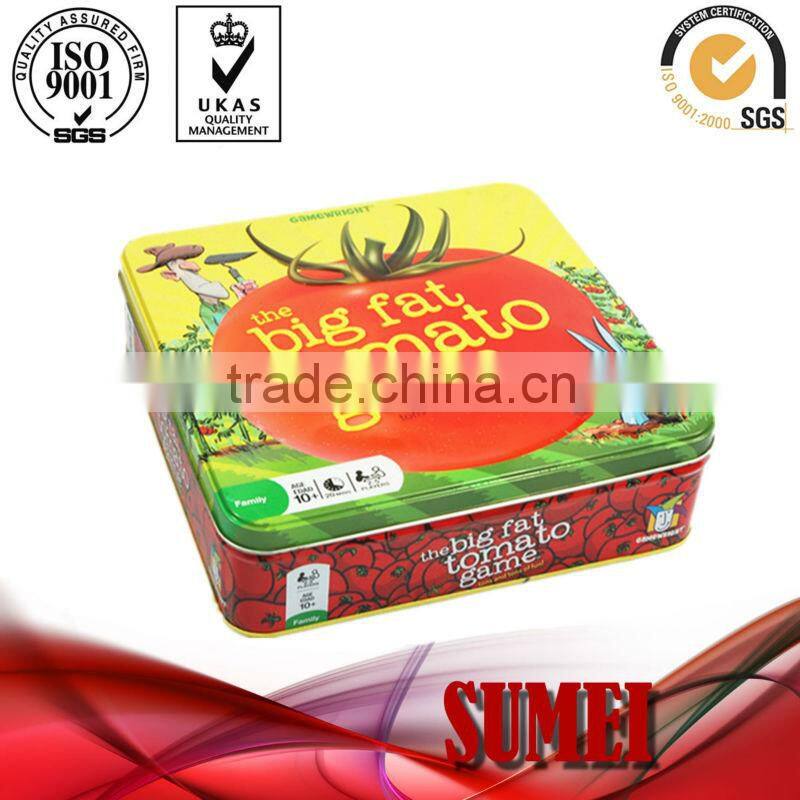 custom card game tin box