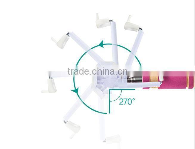 2016 innovative Bling colorful selfie stick for huawei ascend p6