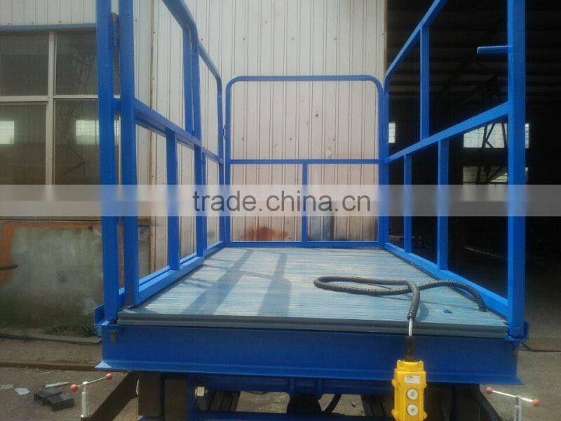 12m vertical hydraulic mini scissor aerial lifter/tower scissor lift