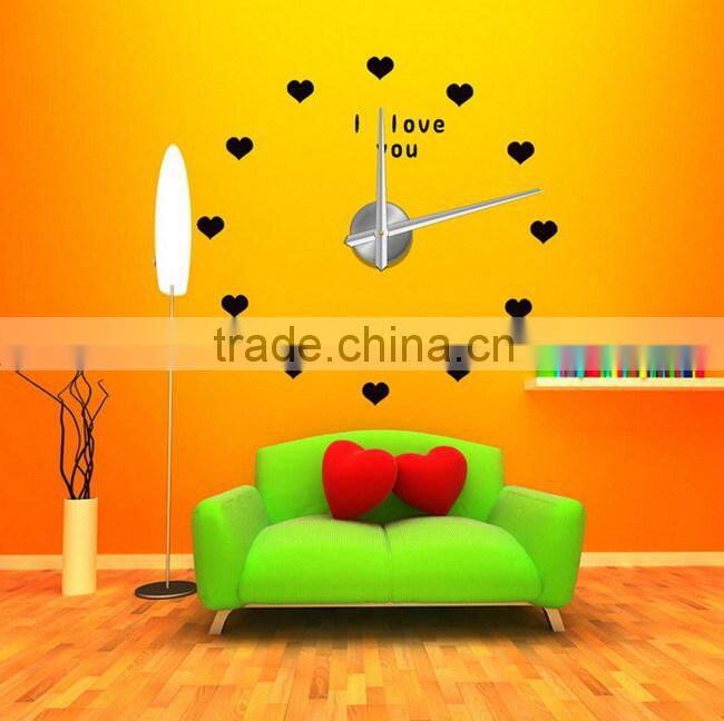 2015 new style DIY butterfly wall clock theme