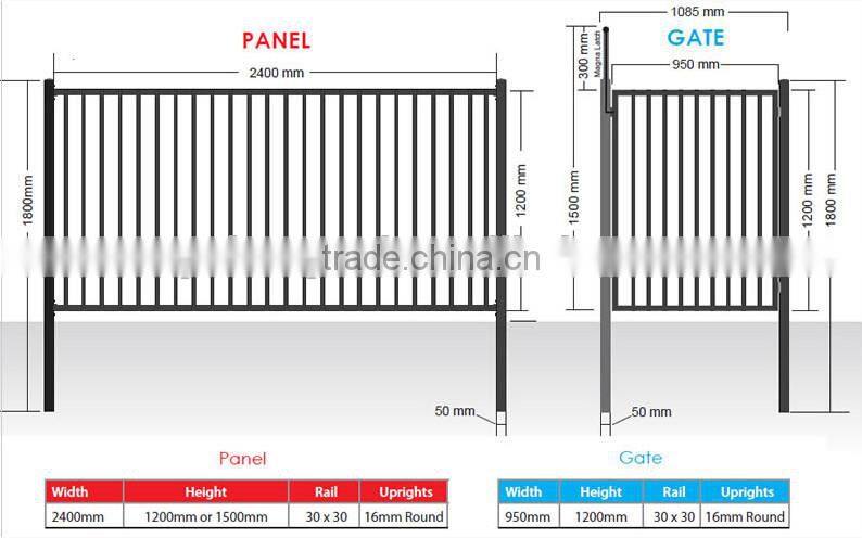 High Quality Cheap Custom Swimming Pool Privacy Fence