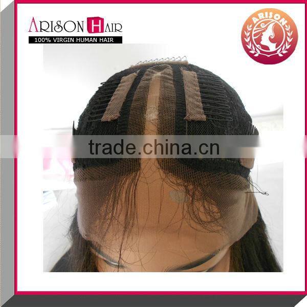 Arison Hair wholesale high quality top grade natural color brazilian virgin hair u part wig