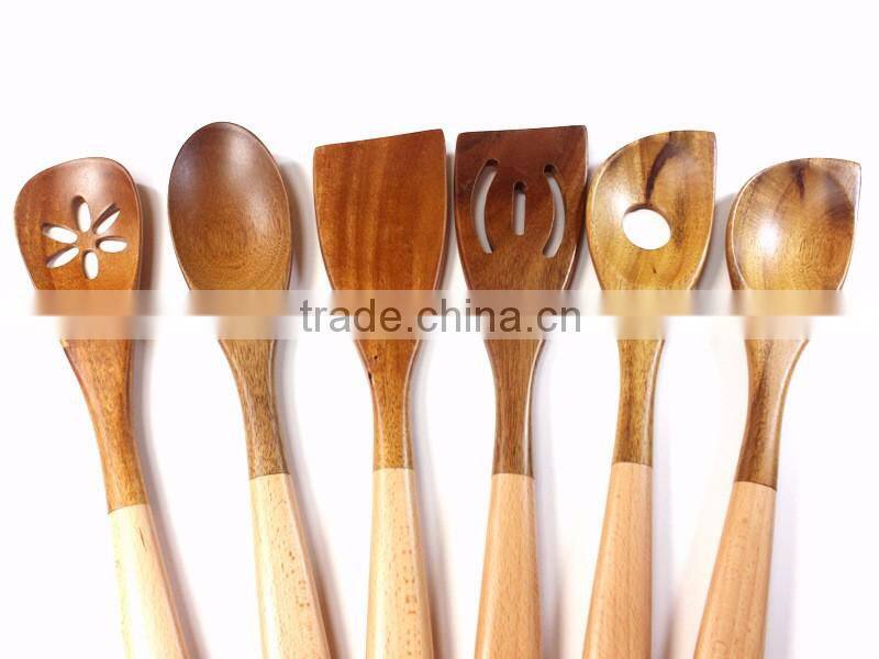hot sale cookware sets kitchen cooking tools/wooden utensil set