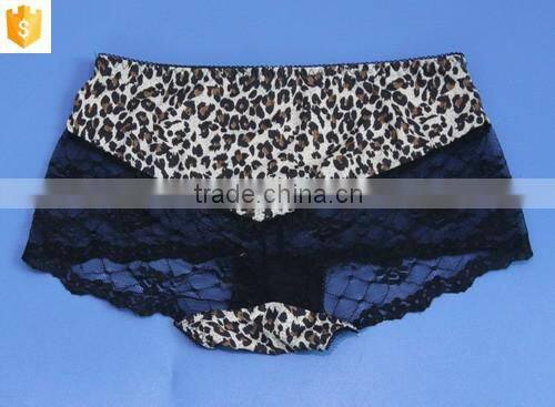 sexy transparent lady underwear,leopard print lace underwear panty