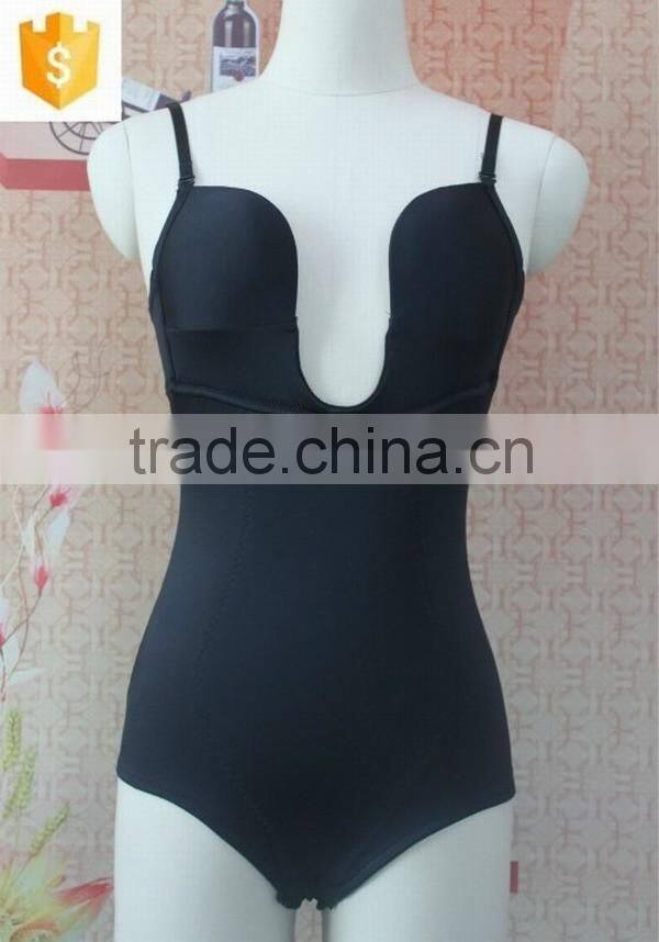 2016 sexy black u type special design shapewear/corset
