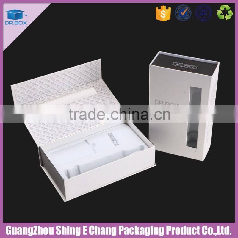 black pearl paper printing cosmetic cardboard box with transparent window