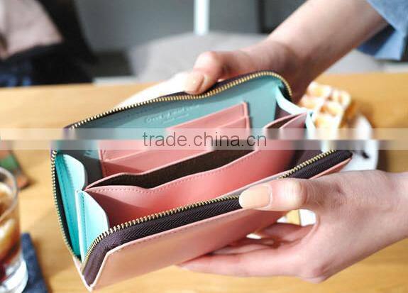 Fashion Crown Multifunctions Women Long Wallet/Leather Phone Bag/Crad Holder/Coin Purse