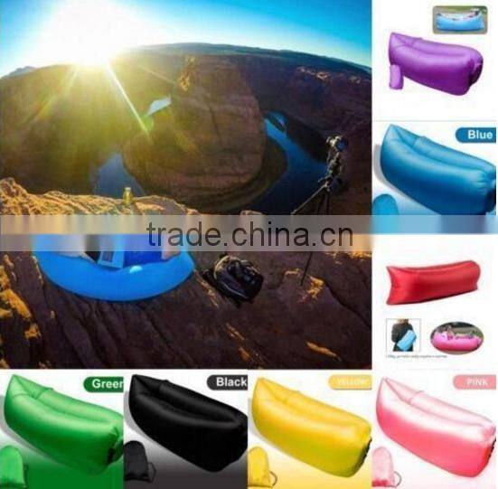 AN585 Beach Lounger Inflatable Sofa Outdoor Nylon Air Filled Balloon Furniture With Carry Bag,Lazy Sleeping Bed