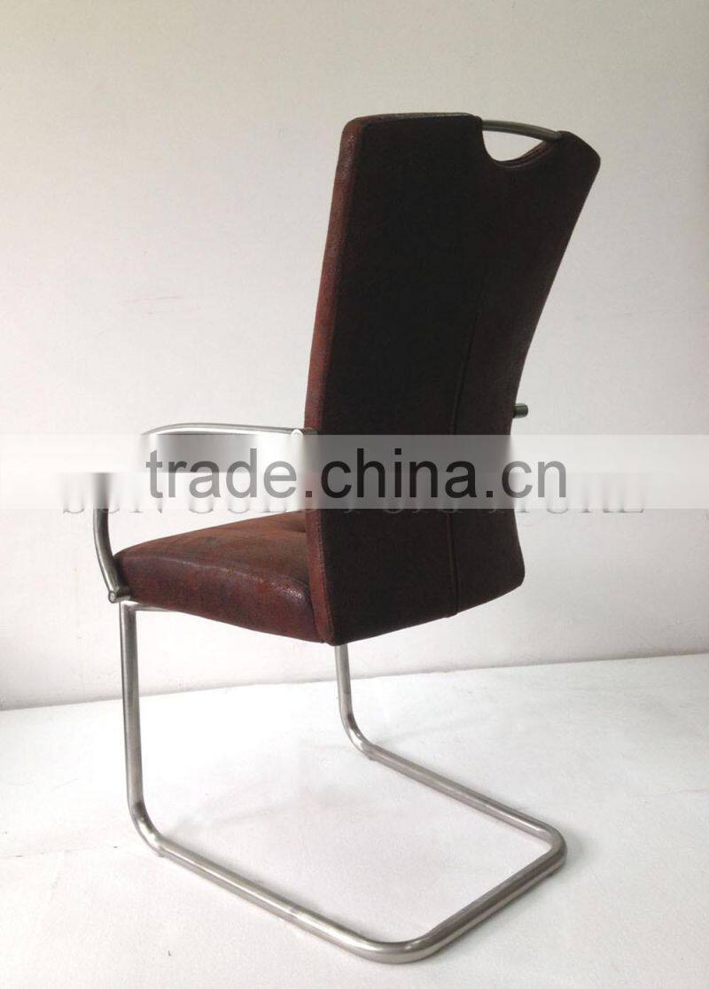 2014 Hot sale stainless steel leather dining chair (SZ-DC040)