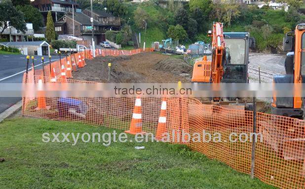 Plastic mesh fencing
