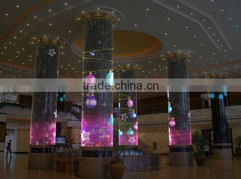 Easy Installation Flexible led screen;Grid LED Screen;mesh led screen