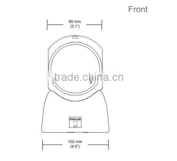 hands free automatic laser omnidirectional barcode scanner