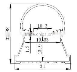 Freecom Big Discount Newest high lumens frosted cover aluminum led T8 tube light shell