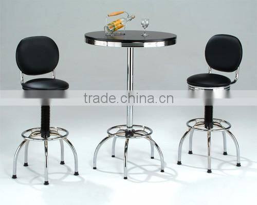 Black metal sofa bar chair bar table