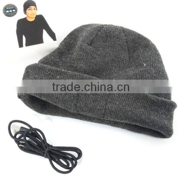 Soft Warm Beanie Hat Wireless Bluetooth Smart Cap BT Headset Headphone Speaker Mic Bluetooth Hat