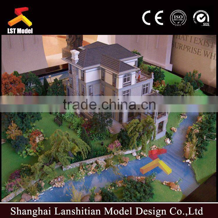 solid modern house design plastic scale model
