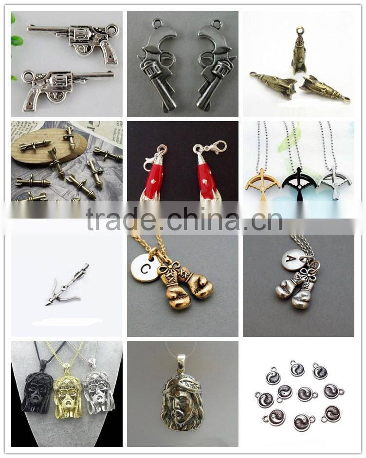 Antique Bronze Rocket Charms Star Missile Pendant