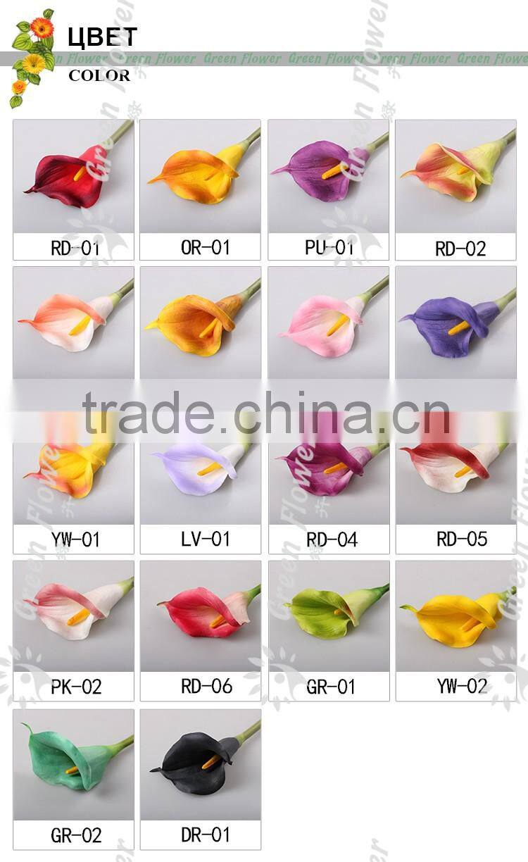2016 M Calla Lily Artificial Flowers Real Touch Home Decorative Flowers Wreaths Flowers gift for Wedding Party Decoration