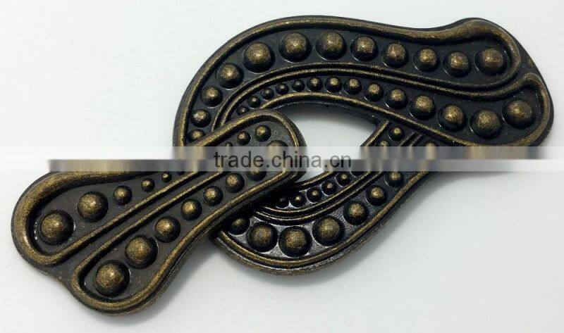 Metal colored gunmetal fashion d ring belt buckle