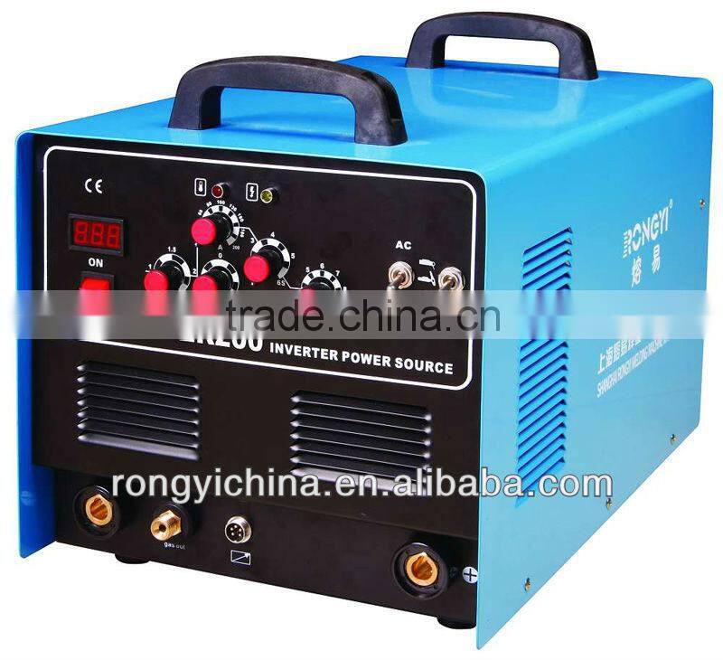 Shanghai Rongyi Mosfet Inverter Multi-function AC/DC TIG/MMA/CUT welding machine SUPER200