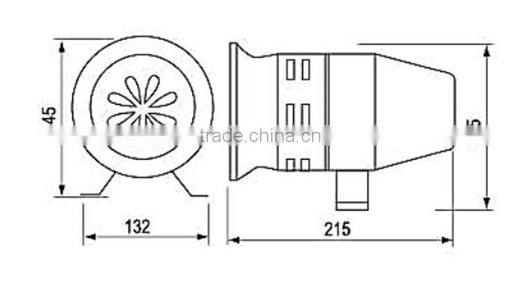CNTD Factory Supply IP40 Iron and AL Housing 12/24/110/220V 120DB Heavy duty Motor Siren MS-390