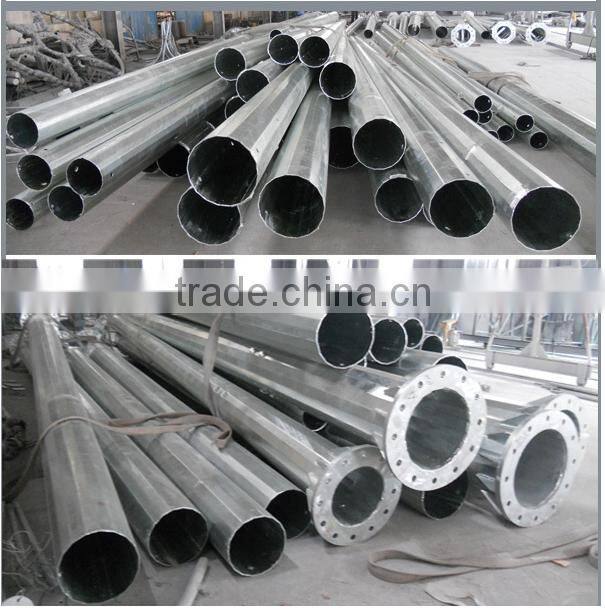 Galvanized steel mast pole