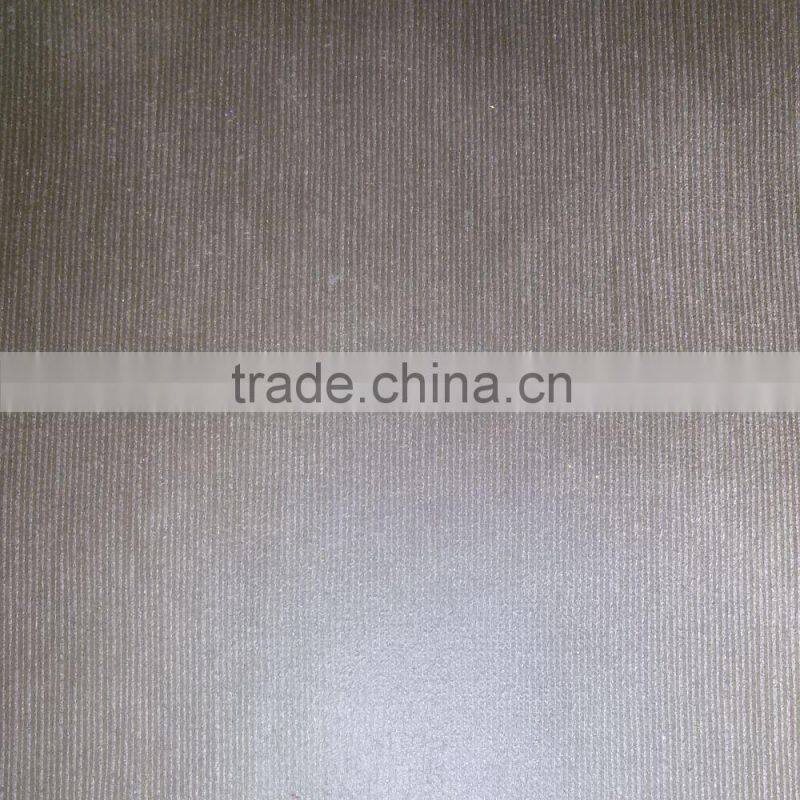 Upholstery Fabric/Brushed Kniting Backing /Hot Stamping Polyester Suede